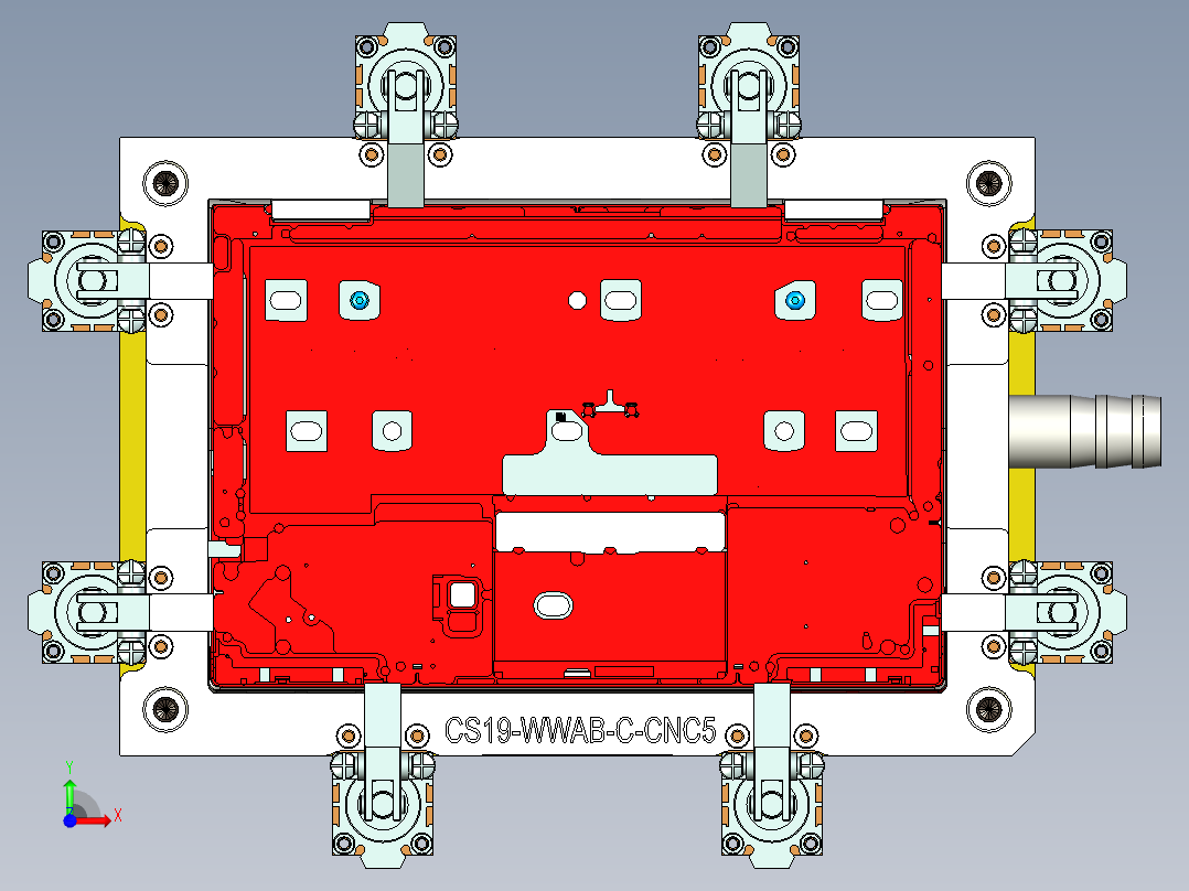 CS19-WWAB-C-CNC5笔记本CNC工装夹具三维模型-181007前视图