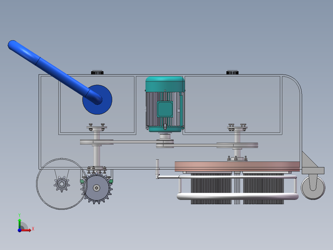 地毯清洗机设计前视图