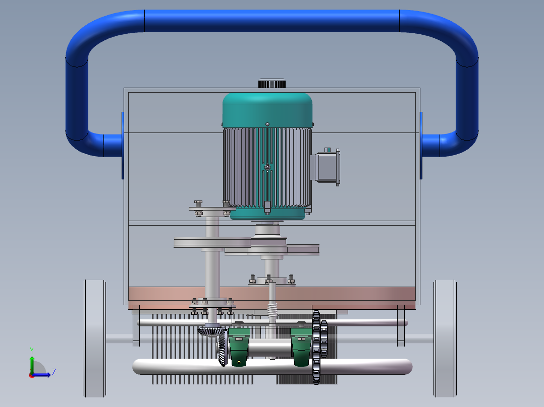 地毯清洗机设计左视图