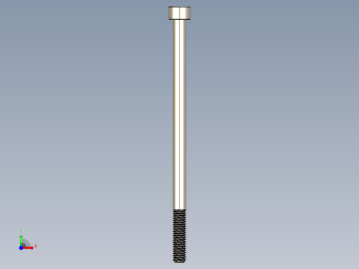 Screw_DIN_912_M6x110_A2.STEP公制内六角螺钉前视缩略图