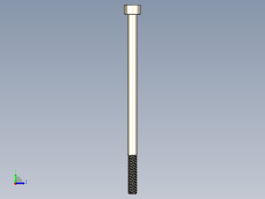 Screw_DIN_912_M6x110_A2.STEP公制内六角螺钉左视缩略图