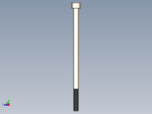 Screw_DIN_912_M6x110_A2.STEP公制内六角螺钉右视缩略图