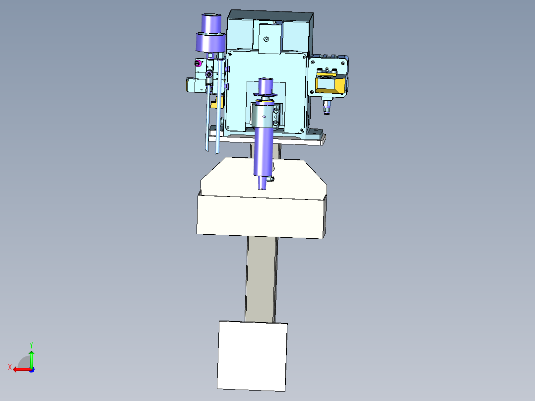 经济型清枪器设计后视图
