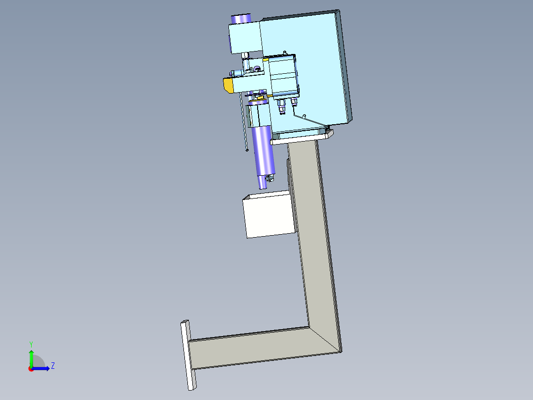 经济型清枪器设计左视图