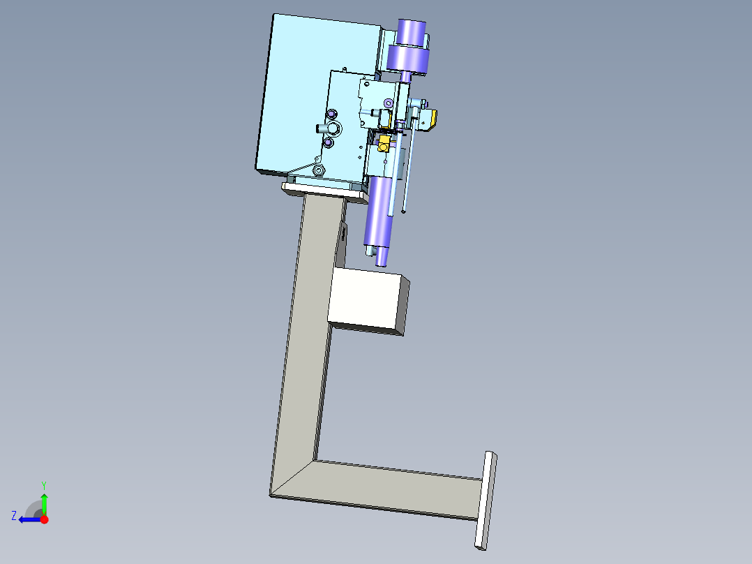 经济型清枪器设计右视图