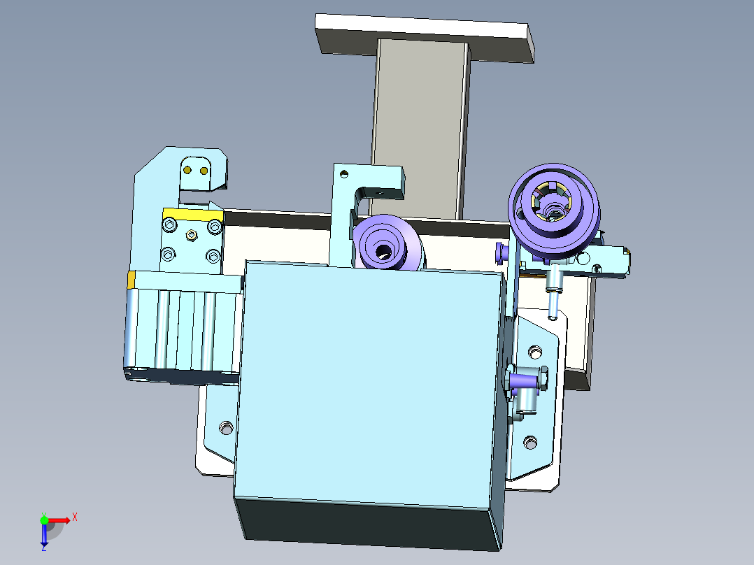 经济型清枪器设计俯视图