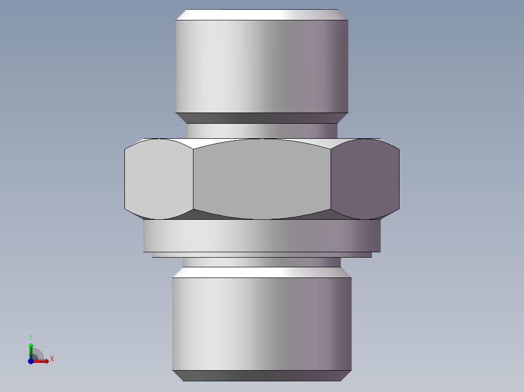 英制管螺纹ED密封、1DB-16-06WD前视图