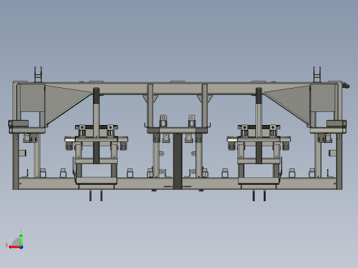 玉米收割机上层割台（不对行）后视缩略图