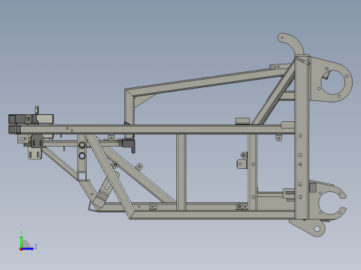 玉米收割机上层割台（不对行）左视缩略图