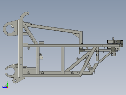 玉米收割机上层割台（不对行）右视缩略图