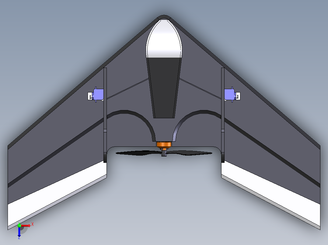 A2004150-遥控飞翼俯视图