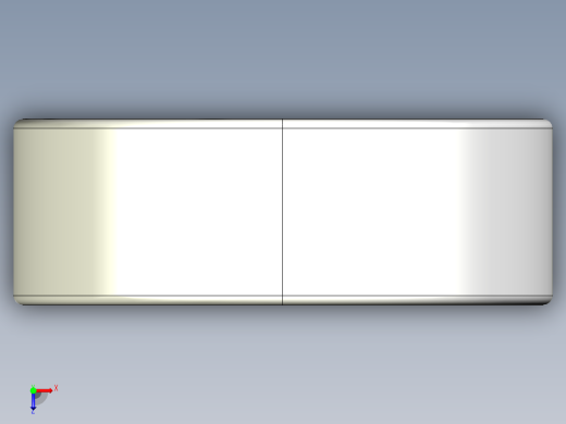 完整的英寸1600-ZZ双屏蔽轴承库— SolidWorks和Step模型俯视缩略图