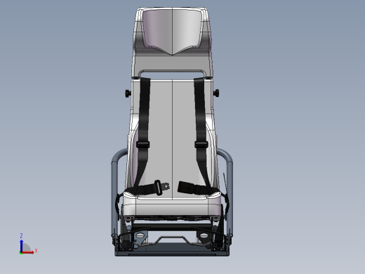 有安全带的军工车载座椅有详细传动结构模型-185828--22