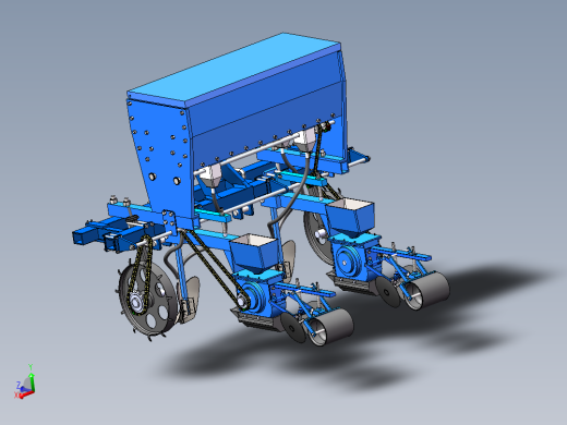棉花播种机的设计含开题及SW三维及8张CAD图