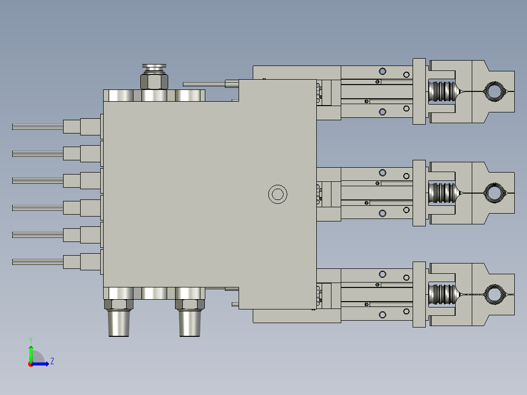 2-下料夹爪装配左视图