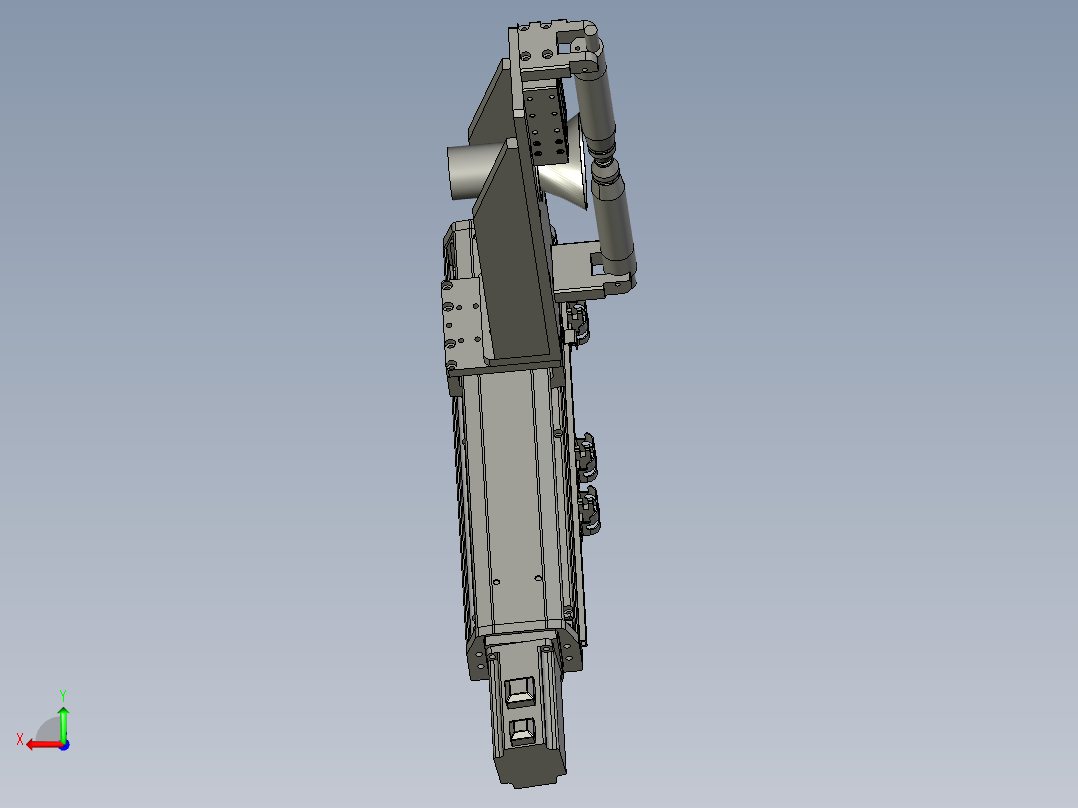 右侧等离子清洗组件后视图