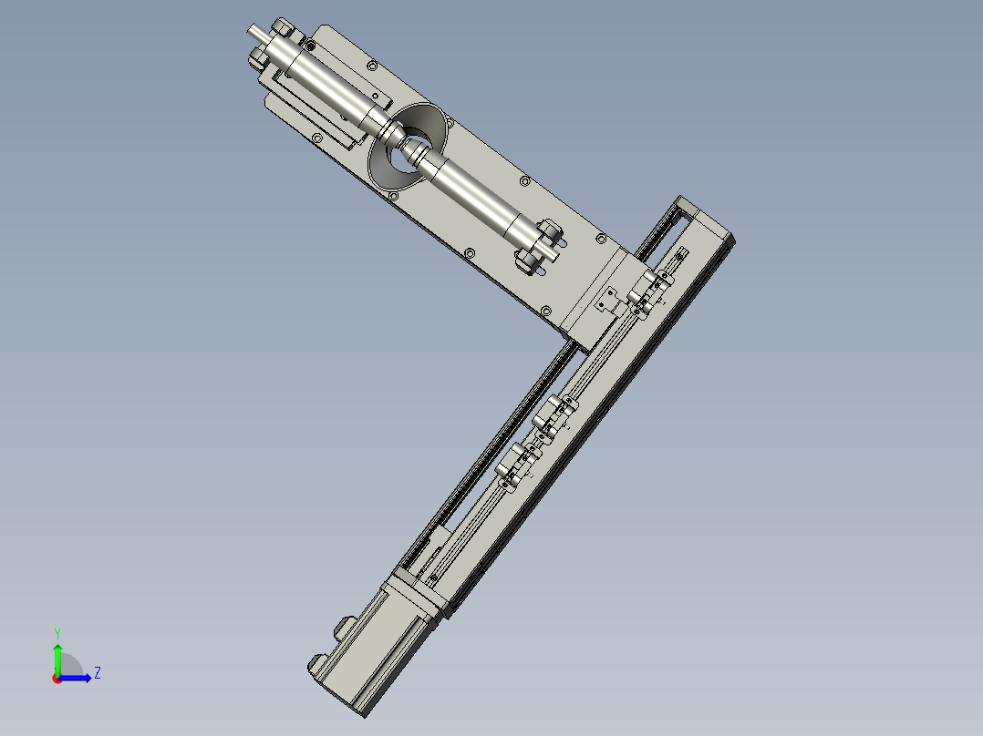 右侧等离子清洗组件左视图