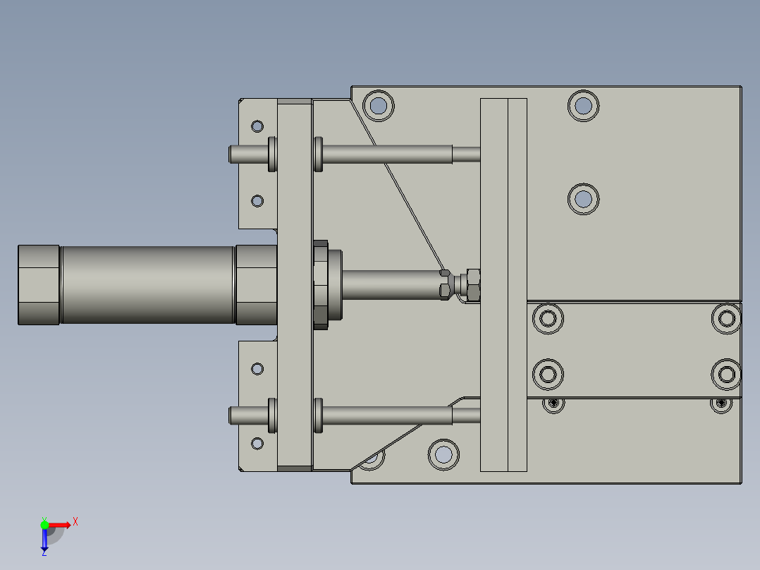 纸箱打包双组倍链传送生产线设计assy_SJ-活动推块-V3俯视图