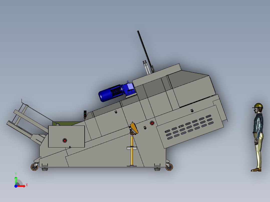 出口水果装箱机前视图
