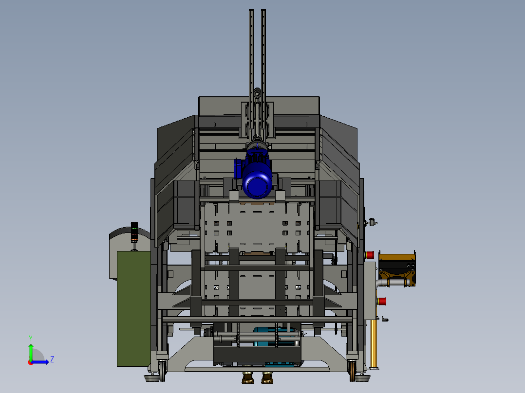 出口水果装箱机左视图