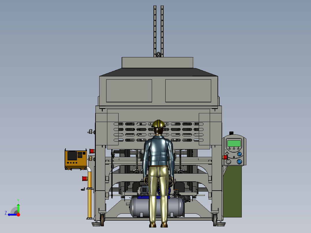 出口水果装箱机右视图