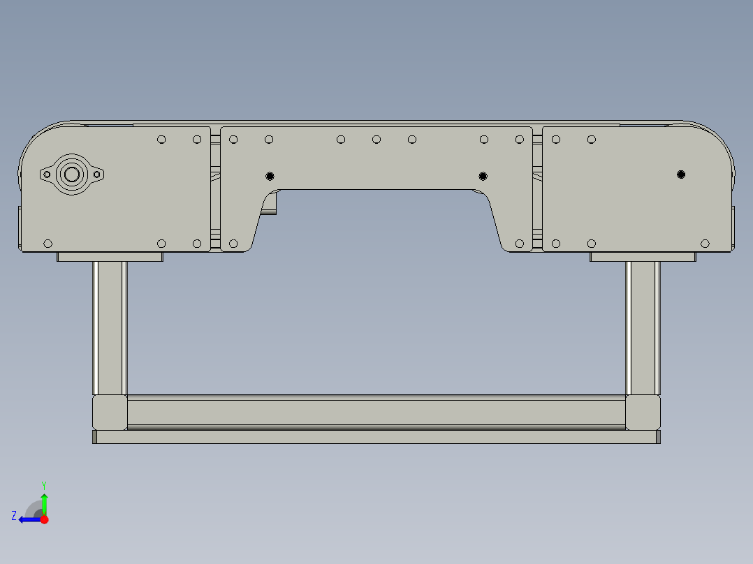 封边机-升降线体-线体总装右视图