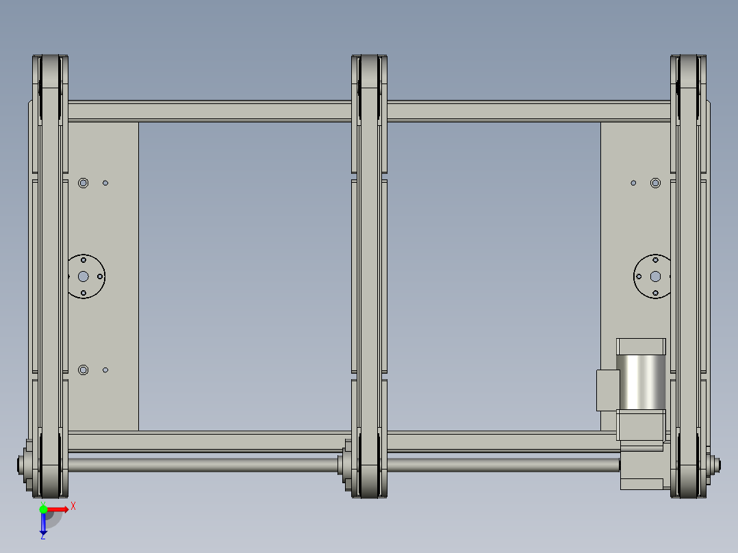 封边机-升降线体-线体总装俯视图