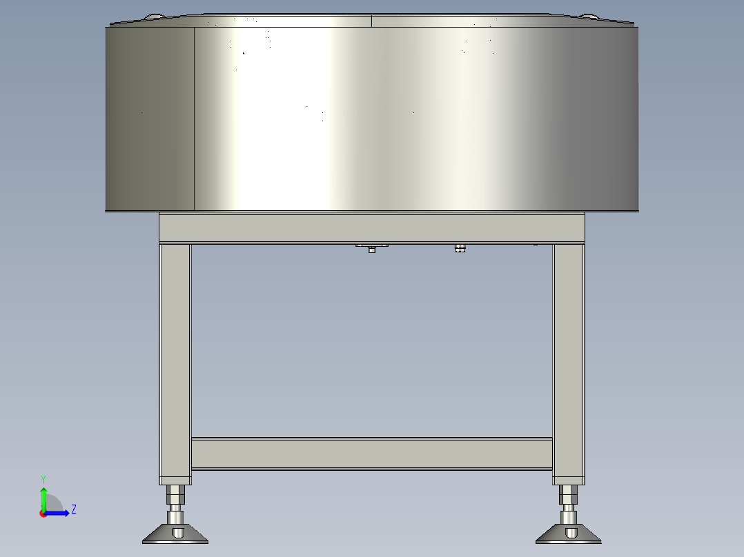皮带机自动旋转装置左视图