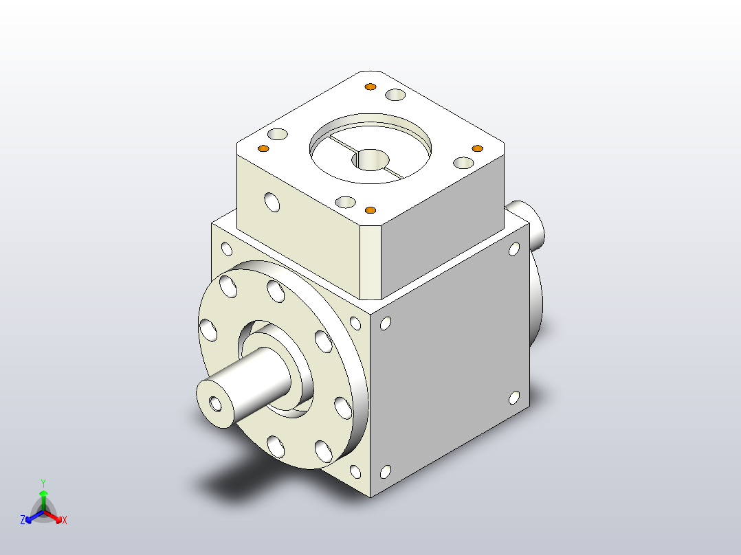 PW210双轴-1 35-114.3-200-M12转向器正等轴测图