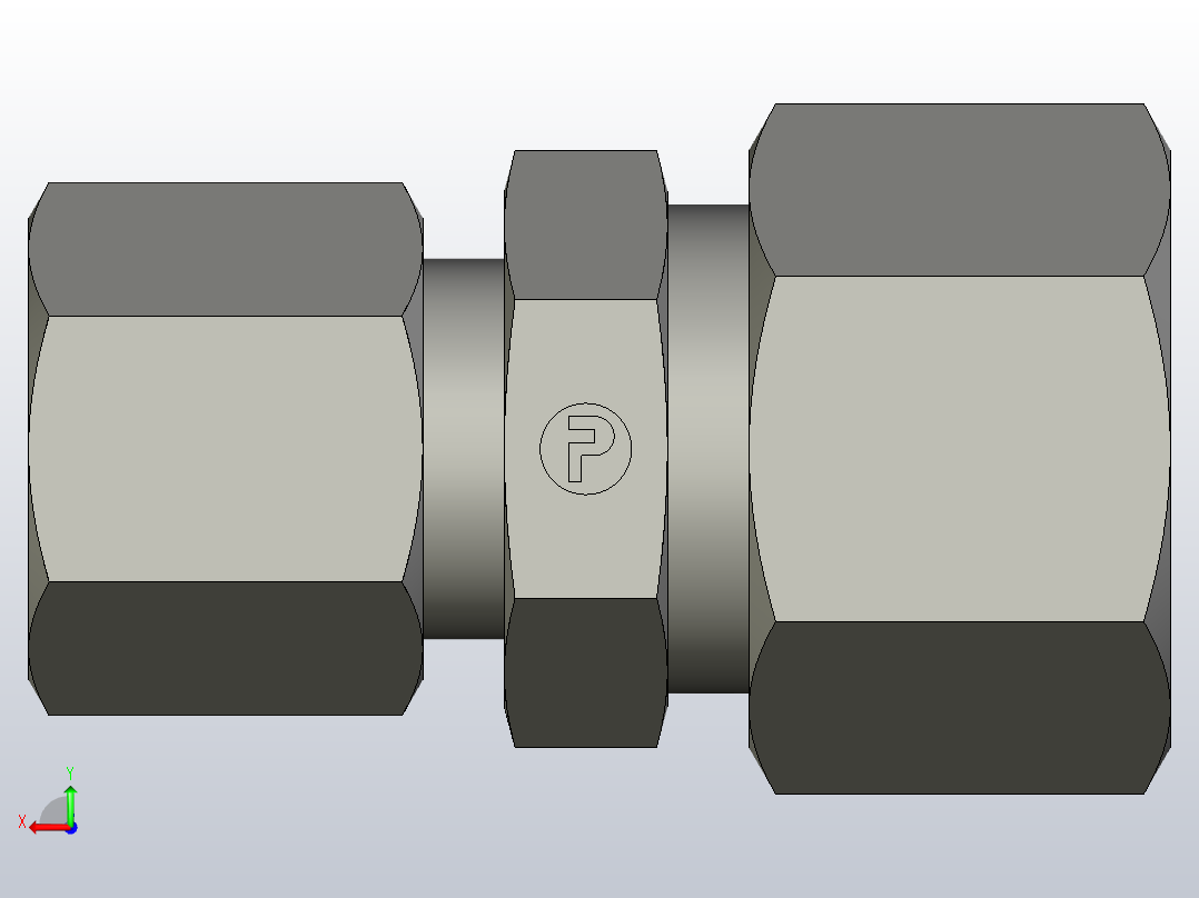 EO管接头直减速机GR12 08ZL71.igs后视图