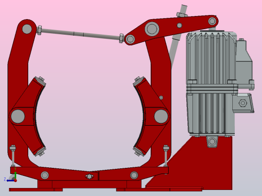 YWK系列电力液压鼓式制动器YWK400／800-ⅠA右视缩略图