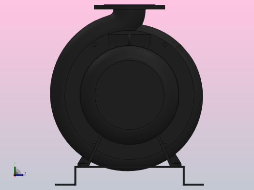 南方泵NIS，NISF泵外形（125-100-200）4kW-4极左视缩略图