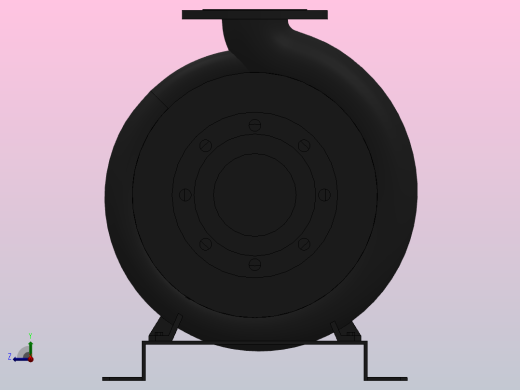 南方泵NIS，NISF泵外形（125-100-200）4kW-4极右视缩略图