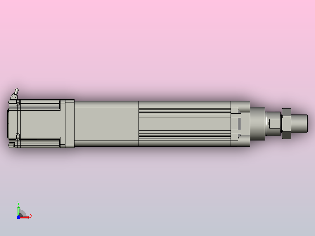 伺服电缸SOE63-L10-C-S50-D-A-P75-D3前视图