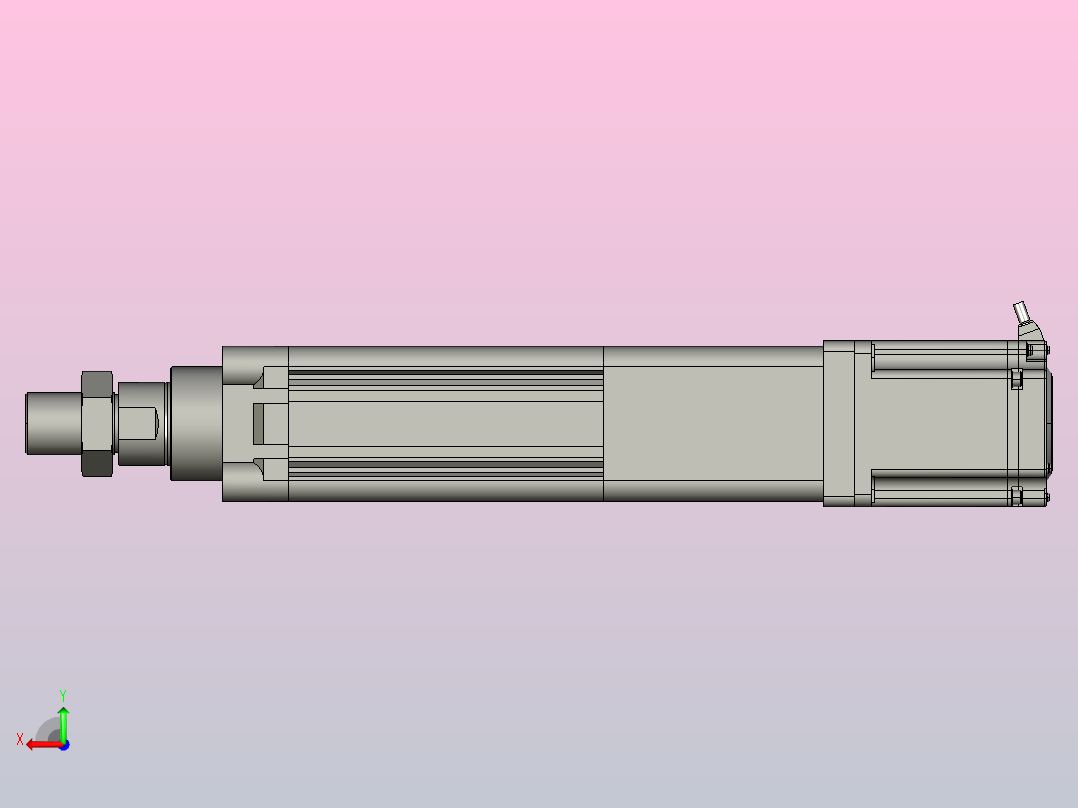 伺服电缸SOE63-L10-C-S50-D-A-P75-D3后视图
