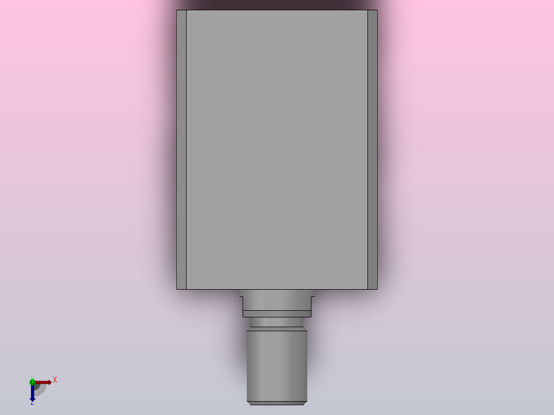 MPJ.RC 后油路板式薄型油缸[MPJ.RC-50-50-E]俯视图