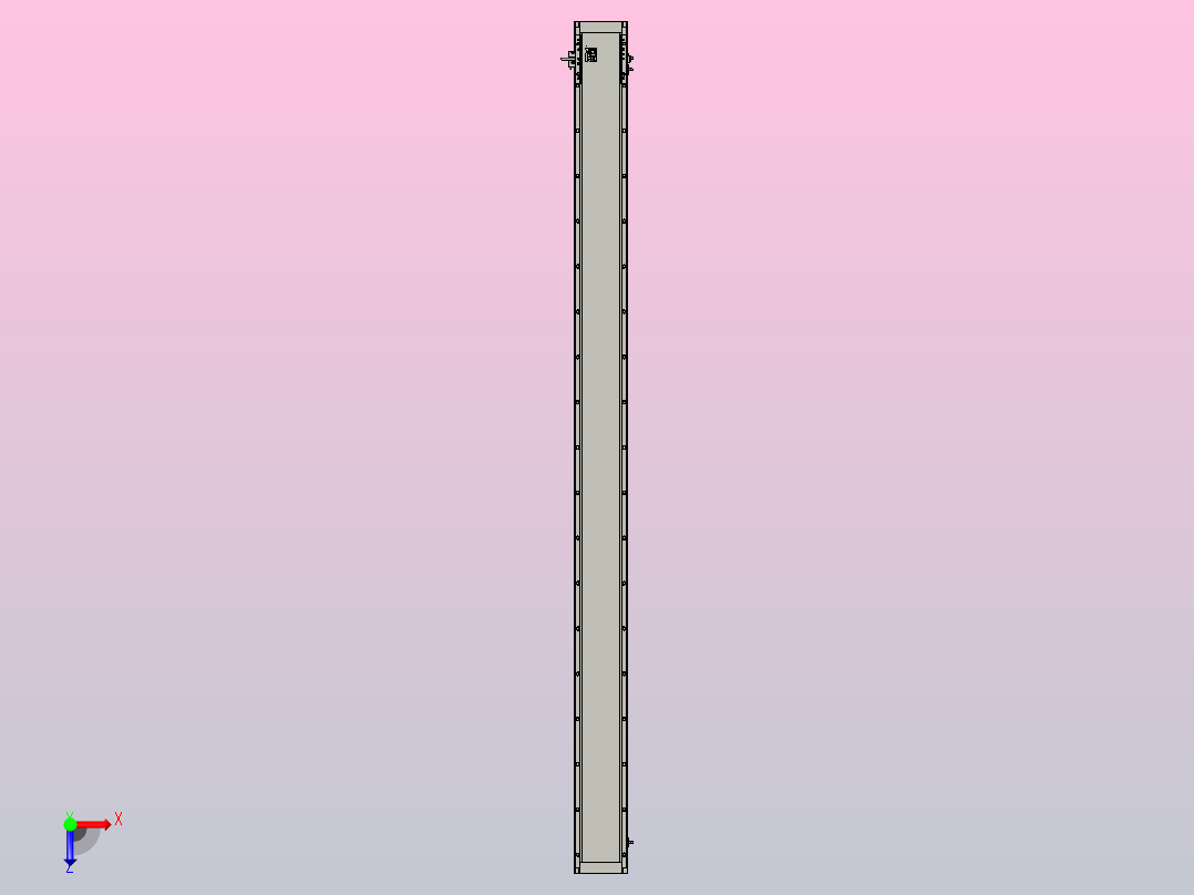 直驱直线电机轴TPA-LNP3-140-55C2-1-L2040-3-C-10-N3俯视图