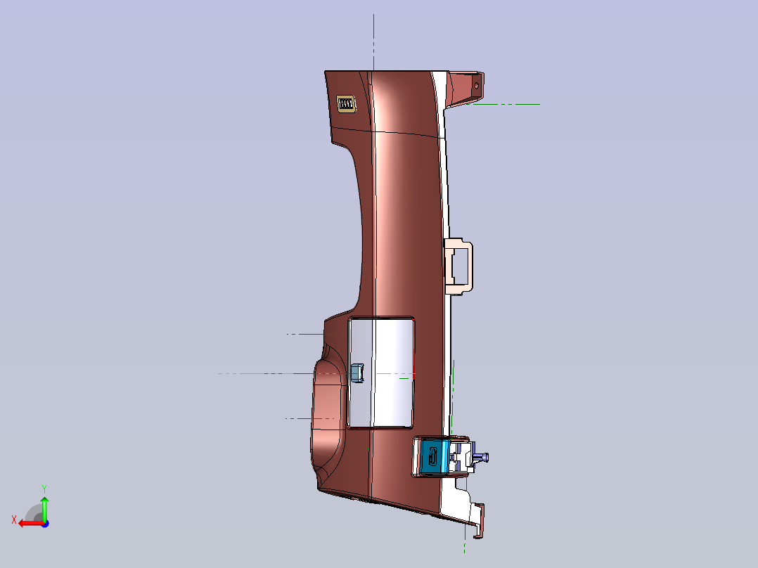 力帆X80 YAA5306200 仪表板下护板总成后视图