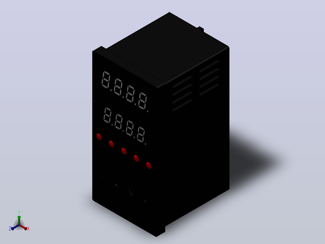 TE-TS全自动数码液晶温控仪(TS94)[TB-TS94]正等轴测图