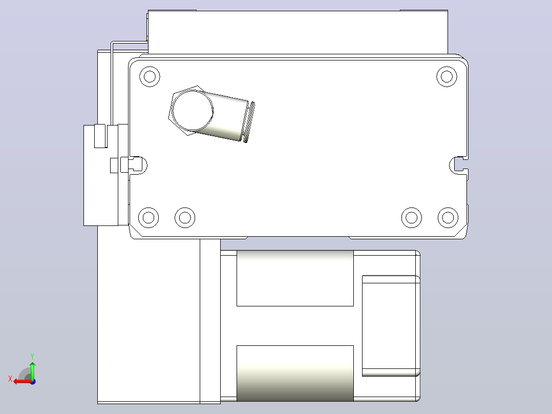 MCB14无尘皮带滑台[MCB14-L40-400-RD-P20-C3]后视图