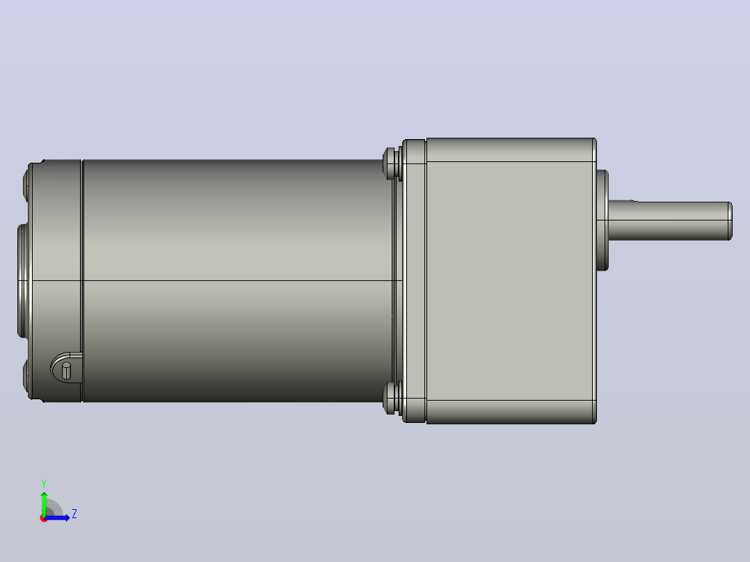Z3D25W配3GNK型齿轮箱整机-77机壳内置左视图