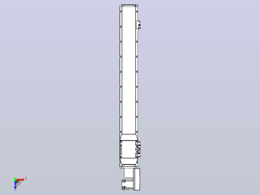 机器人皮带驱动直线轴TPA-GCB-120-P70-L800-QR-M20-N3俯视缩略图