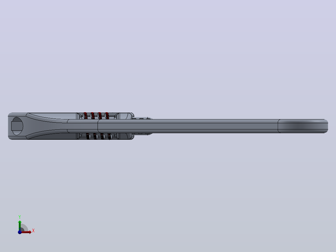 Solidworks的可调扳手前视图
