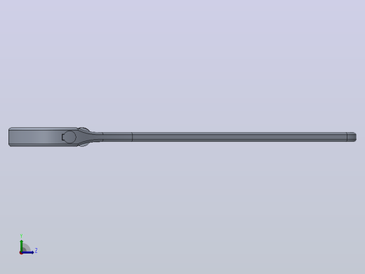 Solidworks的可调扳手左视缩略图
