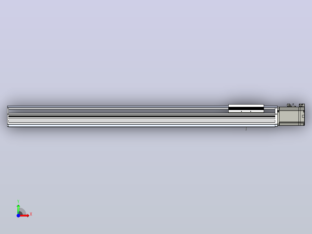 日规模组半封闭丝杆TPA-HNR-170T-2010C-L900-M-M75-N3前视图