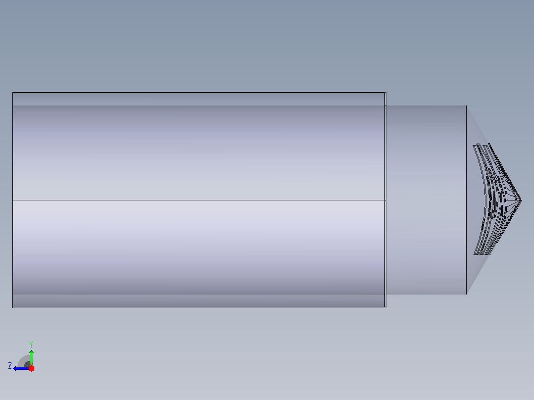 公制螺牙M24右视图