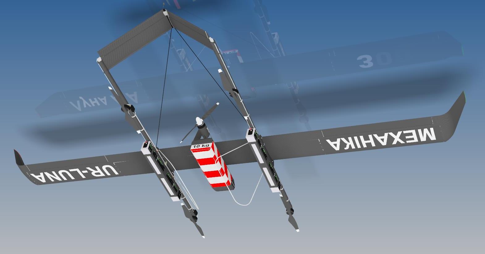 带电池的 VTOL 无人机