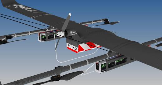 带电池的 VTOL 无人机缩略图