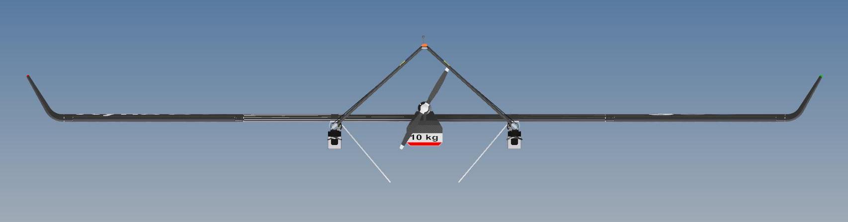 带电池的 VTOL 无人机