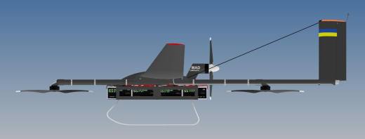 带电池的 VTOL 无人机缩略图